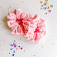 Light Pink Ribbed Regular Scrunchy