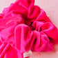 Hot Pink Velvet Oversized Scrunchie