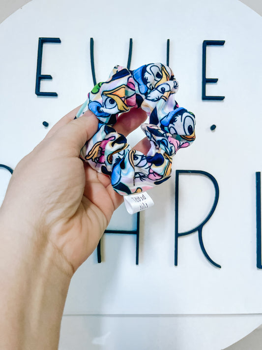 Mickey pastel stripes scrunchy