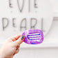 Purple Marbled Flat Medium Claw Clip
