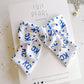 Large Navy Sporting KC Pinwheel Bow