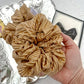 Gold Ribbed Oversized Scrunchy