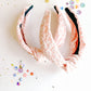 Light Pink Floral Knotted Headband