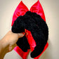 Black Sherpa Knotted Headband for Girls & Women