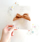 Chestnut Ribbed Medium Pinwheel Bow