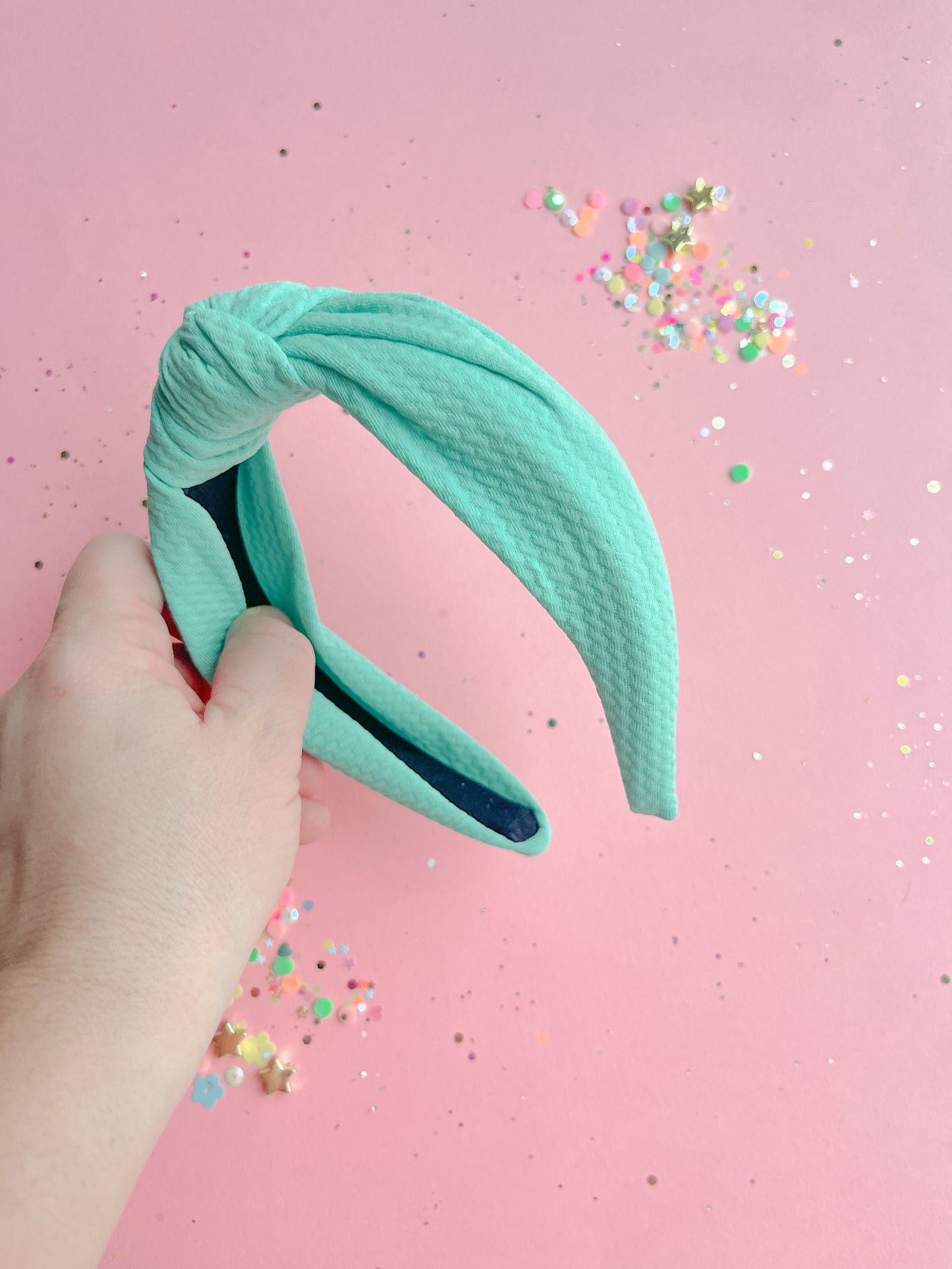 Minty Green Solid Knotted Headband