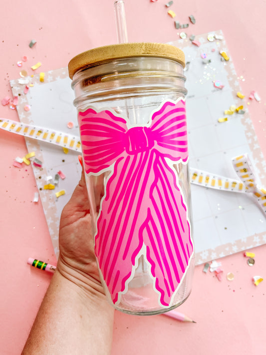 Bow Glass 24oz. Venti Tumbler