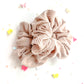 Latte Ribbed Oversized Scrunchy