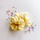 Pale Yellow Ribbed Oversized Scrunchy