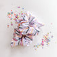 Black Orange Purple Lilac Halloween Stripes Oversized Scrunchy