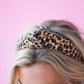 Leopard Knit Knotted Headband for Girls & Women