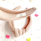 Latte Ribbed Knotted Headband