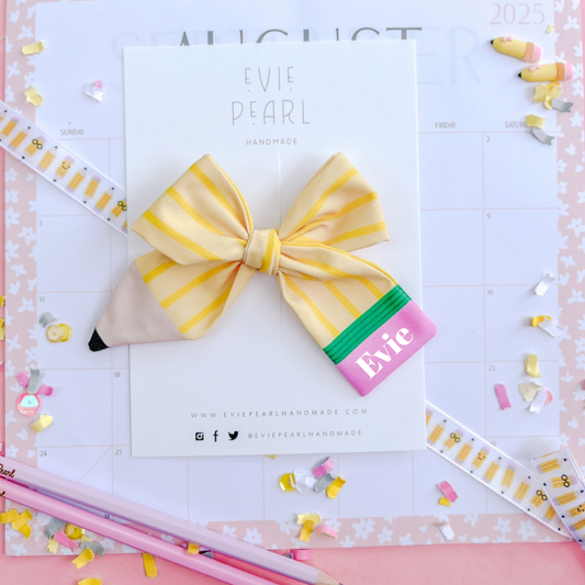 PREORDER: Pencil Name Bow
