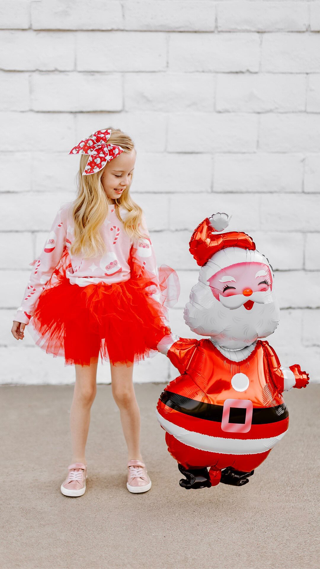 Red Santa Oversized Bow