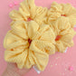 Butter Yellow Ribbed Scrunchy