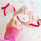 Light Crushed Pink Velvet Knotted Headband