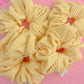 Butter Yellow Ribbed Scrunchy