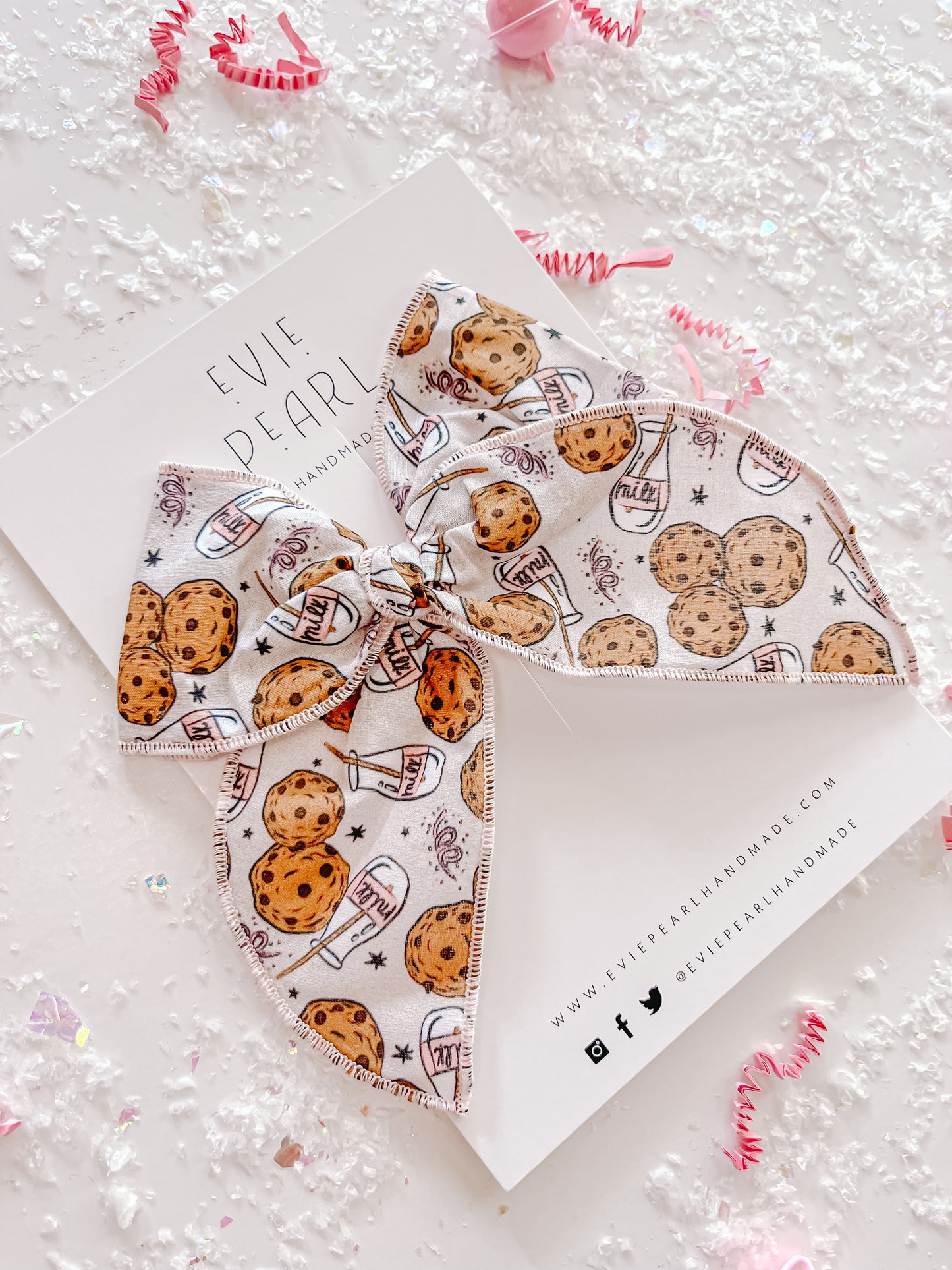 Milk & Cookies Oversized Bow