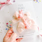 Light Pink Bunny Velvet Pigtail Bows