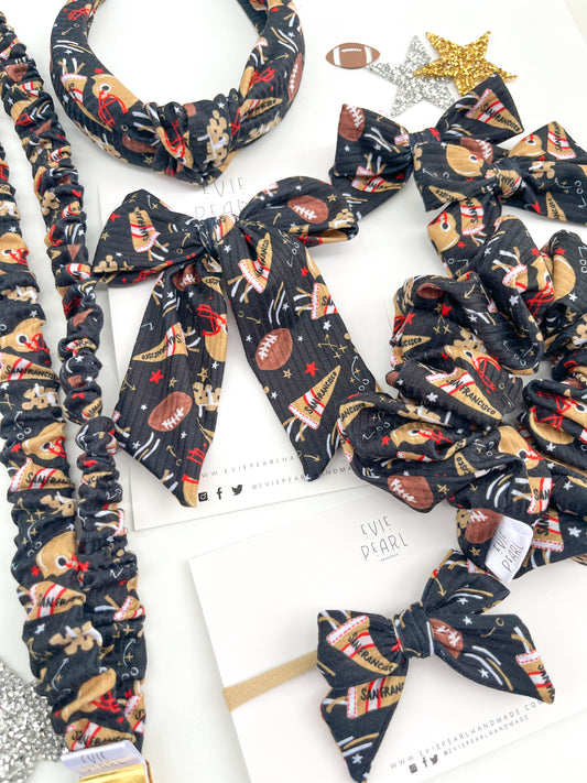 San Francisco 49ers | Bows, Scrunchies & Headbands