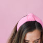 Kasie Bubblegum Pink Knotted Headband for Girls & Women