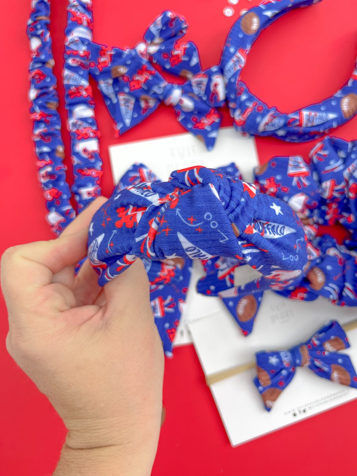 Buffalo Bills Hair Accessories | Bows, Scrunchies & Headbands