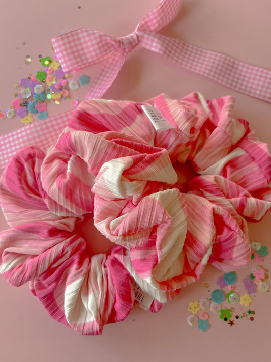 Pink Swirl Oversized Scrunchie