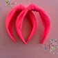Neon Burst Pink Knotted Headband