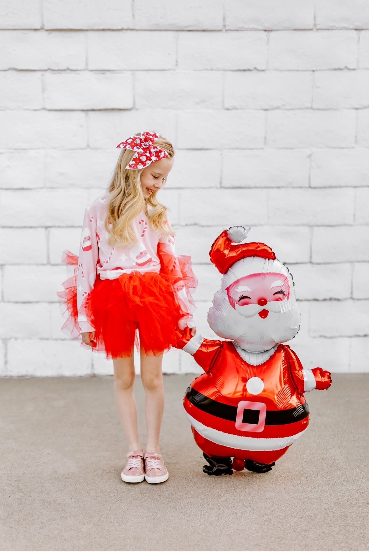 Red Santa Oversized Bow