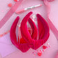 Rosie Pink Velvet Knotted Headbands For Girls & Women