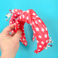 Red Star Knotted Headband