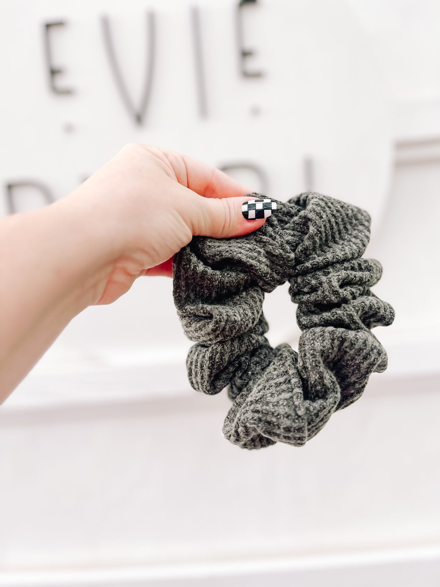 Green Sweater Oversized Scrunchy for girls & women