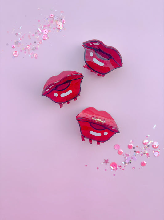 Red Lip Small Claw Clip