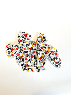 Black White Red Classic Mouse Bow