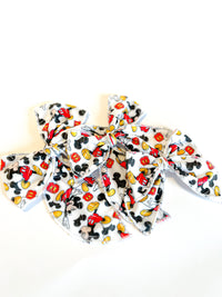 Black White Red Classic Mouse Bow
