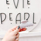 White Polka Dot Medium Claw Clip