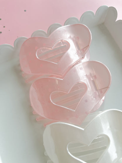 Flat Heart Claw Clip