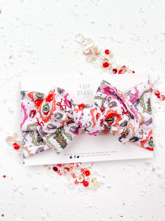 Mean Guy Frames Bow Turban for Baby & Toddler Girls