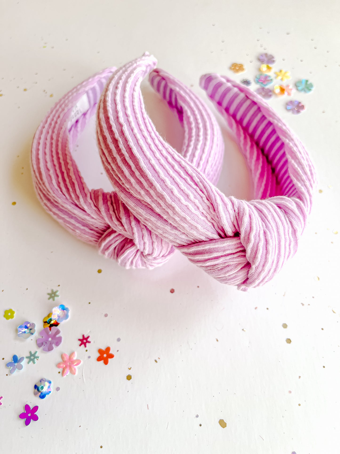 Lilac Ribbed Knotted Headband