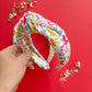 Kansas City White Bows Knotted Headband for Girls & Women