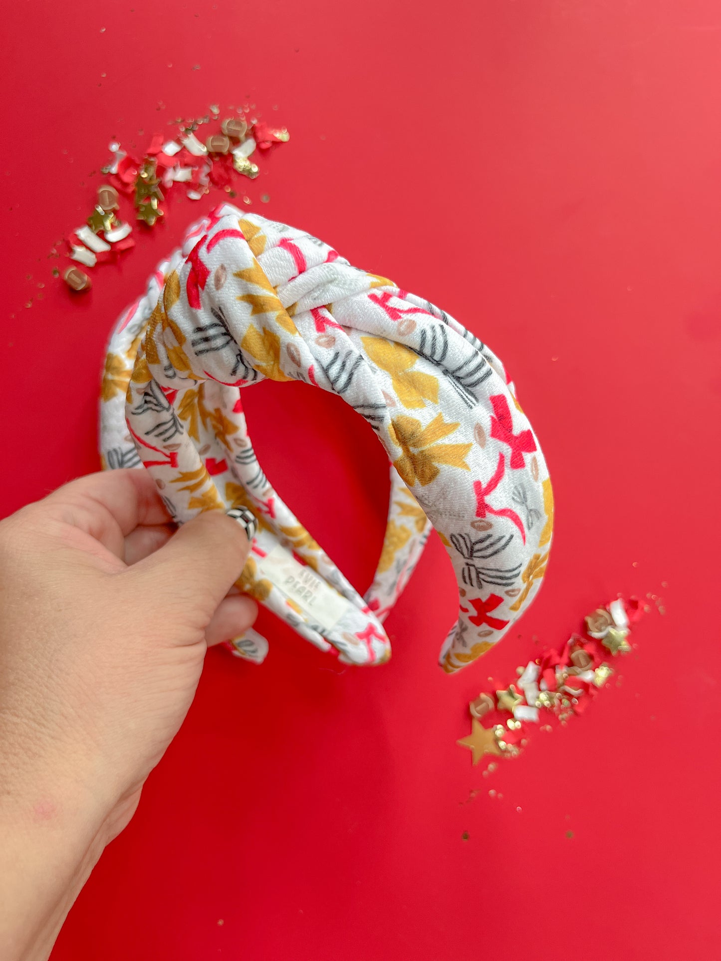 Kansas City White Bows Knotted Headband for Girls & Women
