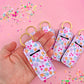 Floral Chapstick Keychain