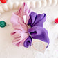 Lilac Purple Colorblock Oversized Scrunchy