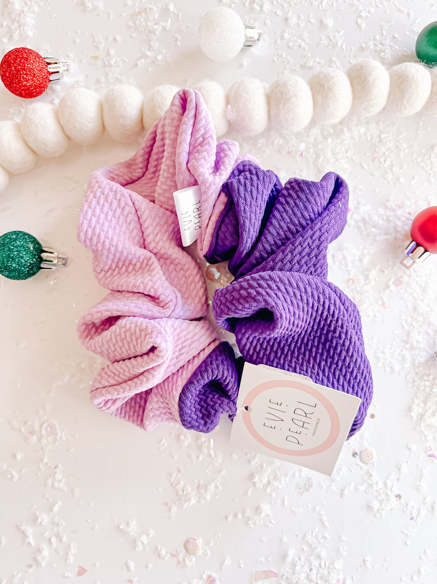 Lilac Purple Colorblock Oversized Scrunchy