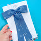 Chambray Stars Longtailed Bow