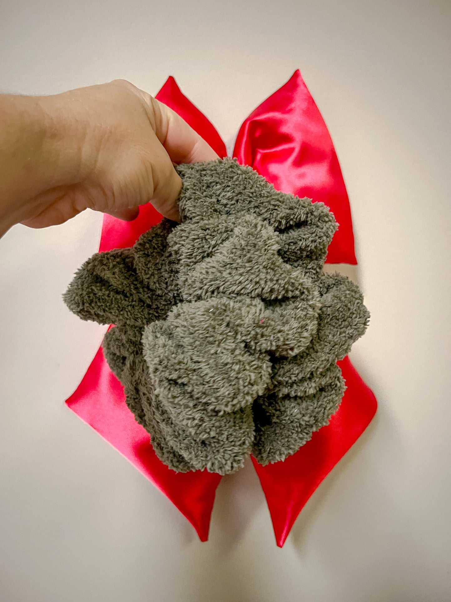 Olive Sherpa Oversized Scrunchy