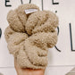 Tan Sherpa Oversized Scrunchy