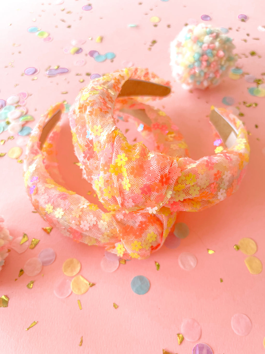 Spring Sequins Knotted Headband