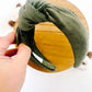 Rich Green Soft Ribbed Knotted Headband for girls and women