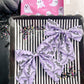Bats Purple Medium Sailor Hair Bow